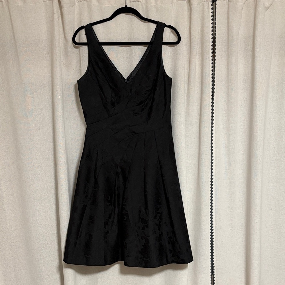 White House Black Market Elegant Black Midi Dress